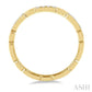 1/10 Ctw Round Cut Diamond Block Stackable Band in 14K Yellow Gold