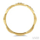 1/10 Ctw Marquise Lattice Round Cut Diamond Stackable Band in 14K Yellow Gold