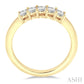 1/2 Ctw Princess Cut Diamond Wedding Band in 14K Yellow Gold
