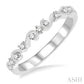 1/5 Ctw Round Cut Diamond Stack Band in 14K White Gold