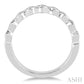 3/4 Ctw Round Cut Diamond Stack Band in 14K White Gold