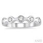 1/2 Ctw Round Cut Diamond Stack Band in 14K White Gold