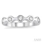1/2 Ctw Round Cut Diamond Stack Band in 14K White Gold