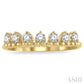 1/3 Ctw Lined Circular Mount Round Cut Diamond Fashion Stackable Band in 14K Yellow Gold