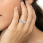 1 1/4 Ctw Split Cross Over Baguette and Round Cut Diamond Fashion Ring in 14K White Gold