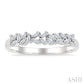 1/5 Ctw Scatter Baguette Cut Diamond Fashion Ring in 14K White Gold