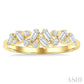 1/3 Ctw Scatter Baguette and Round Cut Diamond Stackable Fashion Band in 10K Yellow Gold