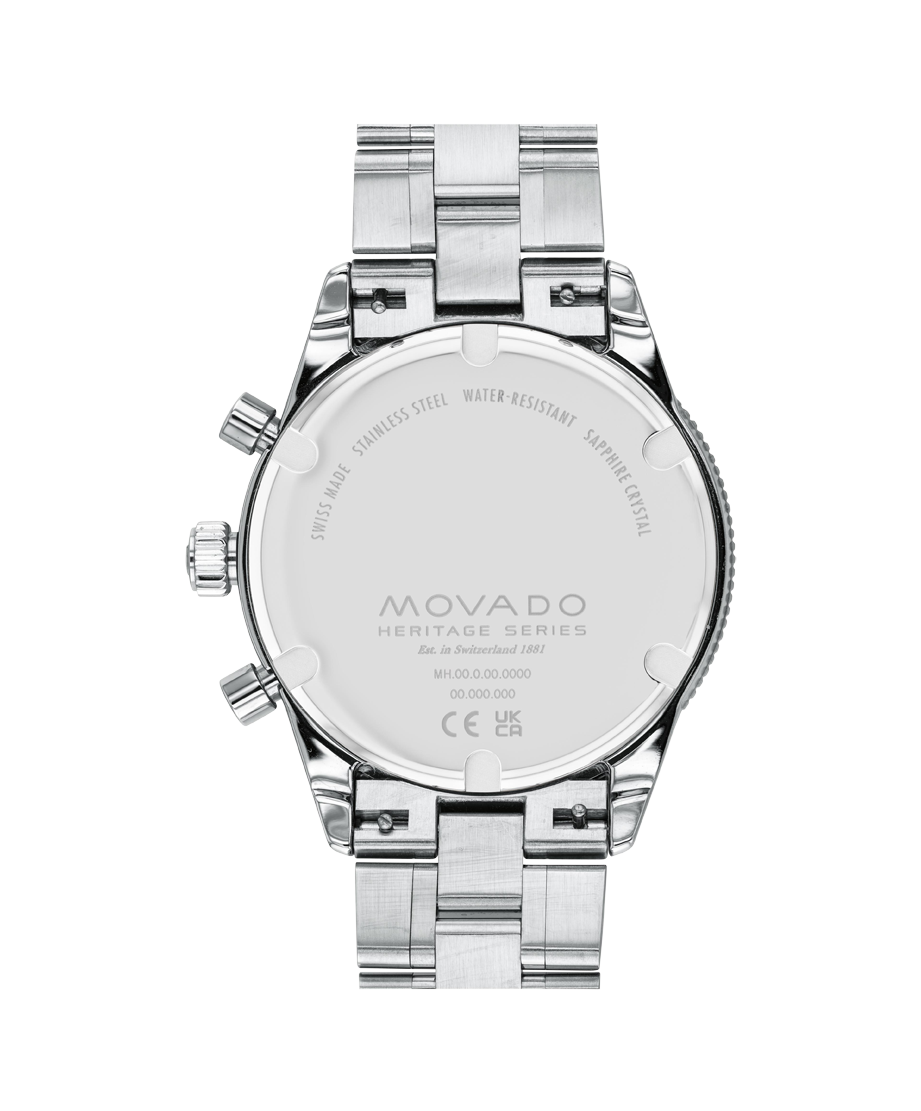 Movado Heritage Calendoplan S Chronograph 3650124 42mm Men watch