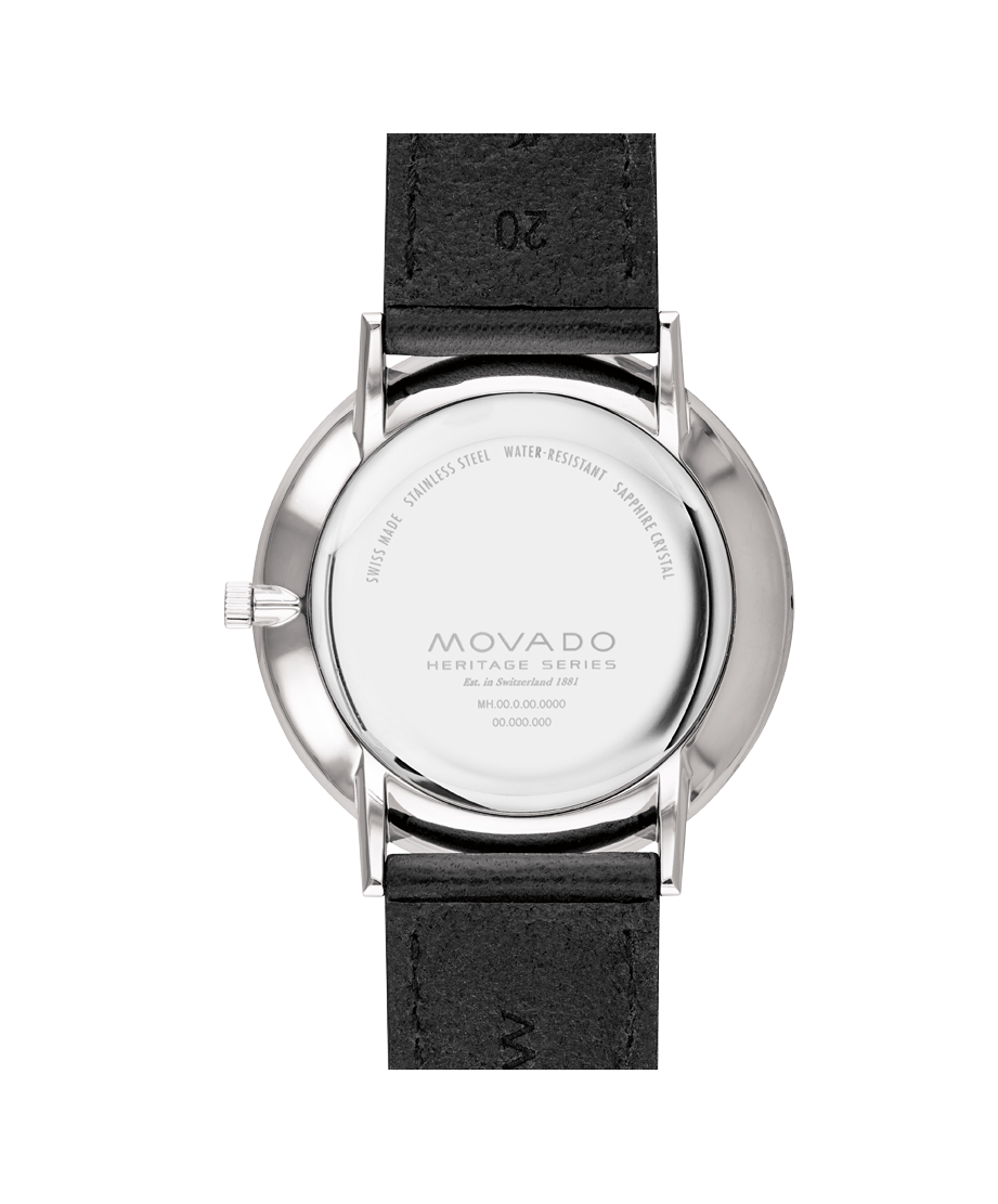 Movado Heritage Silhouette 3650130 40mm Men watch