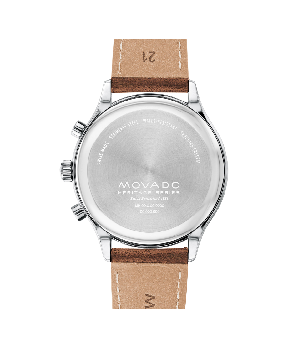 Movado Heritage Calendoplan Chronograph 3650147 43mm Men watch