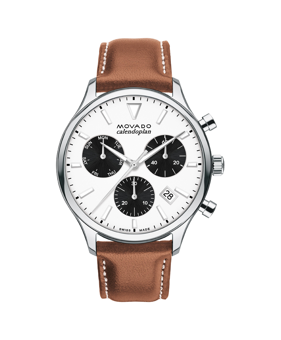 Movado Heritage Calendoplan Chronograph 3650147 43mm Men watch