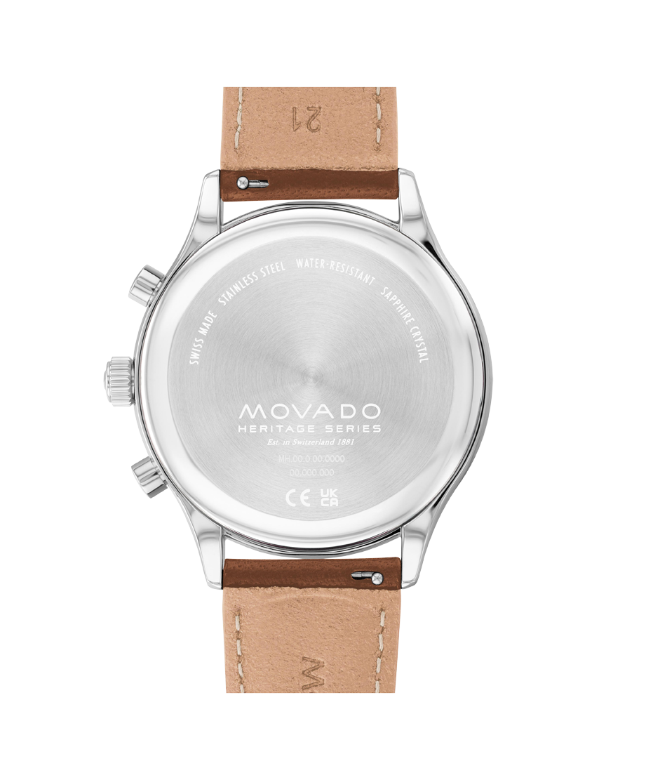 Movado Heritage Calendoplan Chronograph 3650161 43mm Men watch