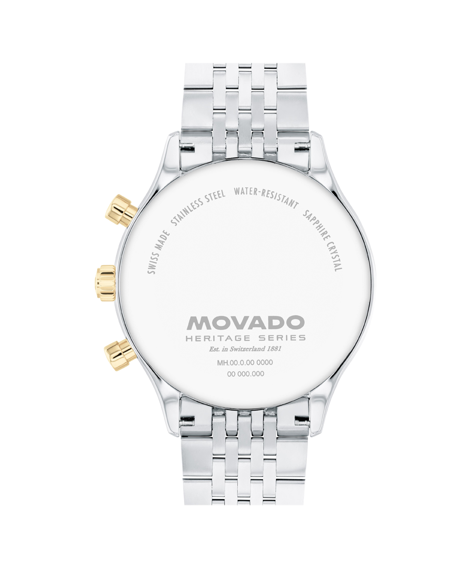 Movado Heritage Calendoplan Chronograph 3650211 43mm Men watch