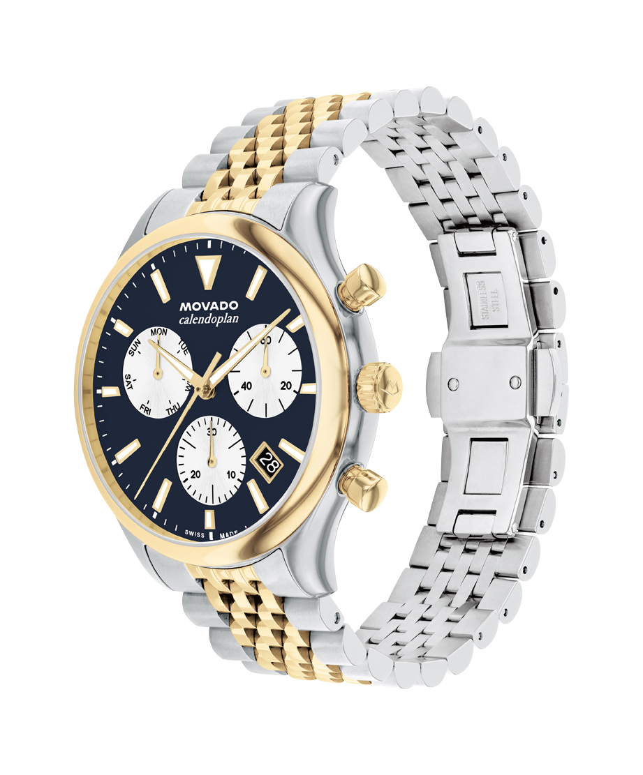 Movado Heritage Calendoplan Chronograph 3650211 43mm Men watch