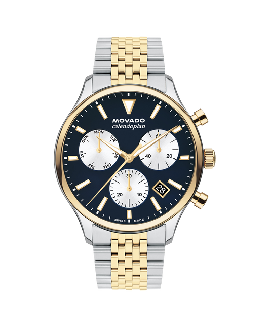 Movado Heritage Calendoplan Chronograph 3650211 43mm Men watch