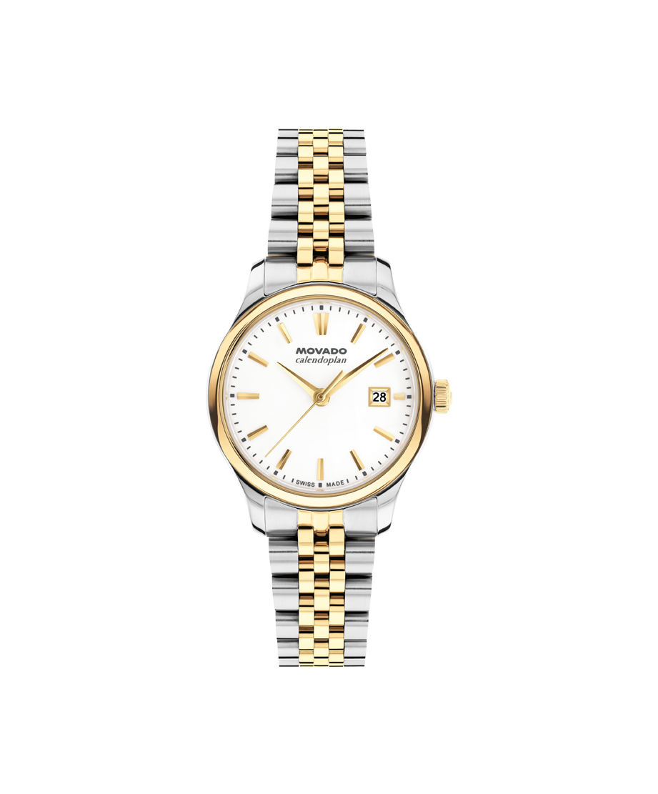 Movado Heritage Calendoplan 3650238 27mm Two-Tone Stainless Steel & Pale Gold Swiss Quartz — official product image