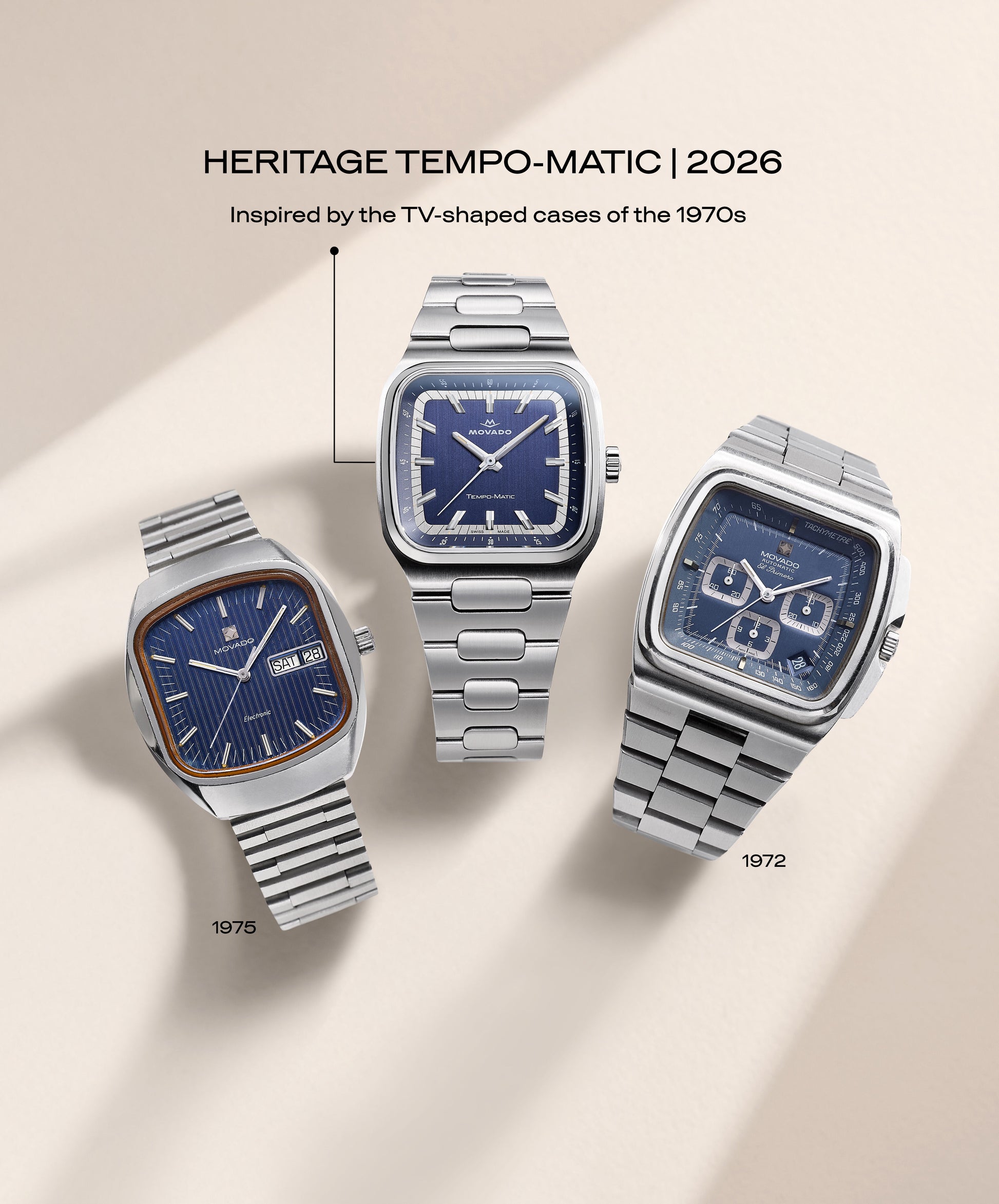 Movado Heritage Tempo-Matic 3650264 37mm Men watch