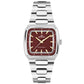 Movado Heritage Tempo-Matic Automatic Red Dial Stainless Steel Watch – 3650266