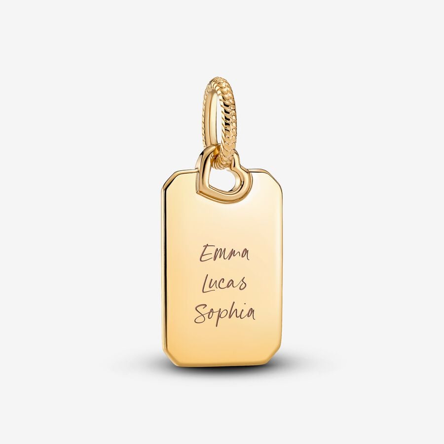 Engravable Rectangle Tag Pendant