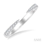 1/5 Ctw Graduated Round Cut Diamond Claw Open Fashion Ring in 10K White Gold