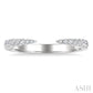 1/5 Ctw Graduated Round Cut Diamond Claw Open Fashion Ring in 10K White Gold
