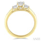 1/3 Ctw Past Present and Future Lovebright Round Cut Diamond Ring in 14K Yellow and White Gold
