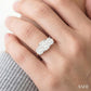 2 Ctw Past Present and Future Lovebright Round Cut Diamond Ring in 14K White Gold