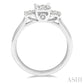 1/3 Ctw Past Present and Future Lovebright Round Cut Diamond Ring in 14K White Gold