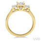 1/3 Ctw Past Present and Future Lovebright Round Cut Diamond Ring in 14K Yellow and White Gold