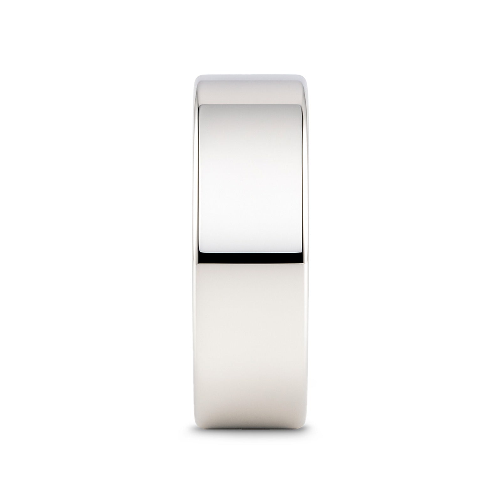 STOCKTON Flat Style White Tungsten Ring - 2mm - 12mm - 6mm
