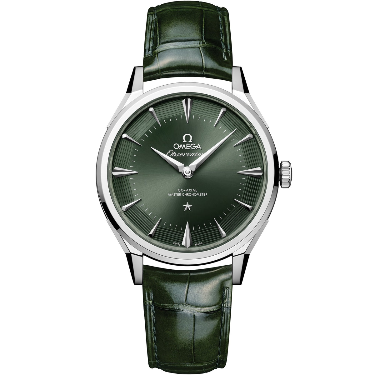 Omega Constellation Observatory 39.4 mm — O-megasteel on Alligator (140.13.39.21.10.001)