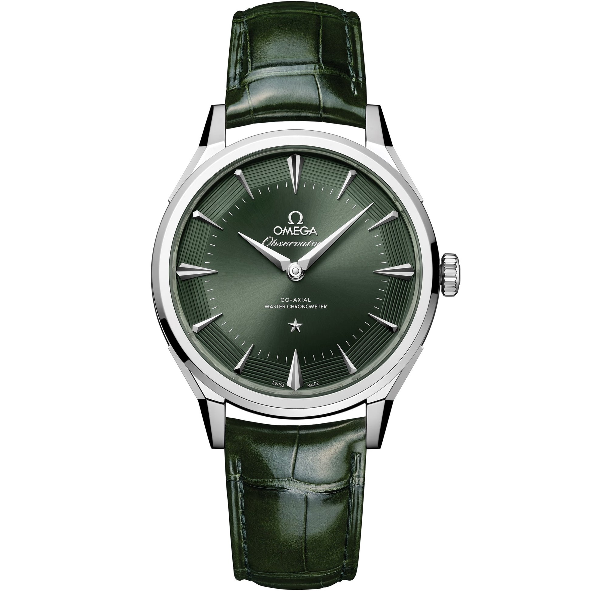 Omega Constellation Observatory 39.4 mm — O-megasteel on Alligator (140.13.39.21.10.001)