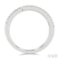 3/8 Ctw Open-End Round Cut Diamond Fashion Ring in 14K White Gold