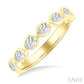 3/4 Ctw East-West Set Pear Cut Bezel Diamond Stackable Fashion Band in 14K Yellow Gold