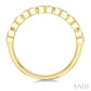 3/4 Ctw East-West Set Pear Cut Bezel Diamond Stackable Fashion Band in 14K Yellow Gold