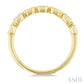 3/4 Ctw East-West Emerald Cut Bezel Diamond Fashion Band in 14K Yellow Gold