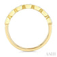 3/4 Ctw East-West Emerald Cut Bezel Diamond Fashion Band in 14K Yellow Gold