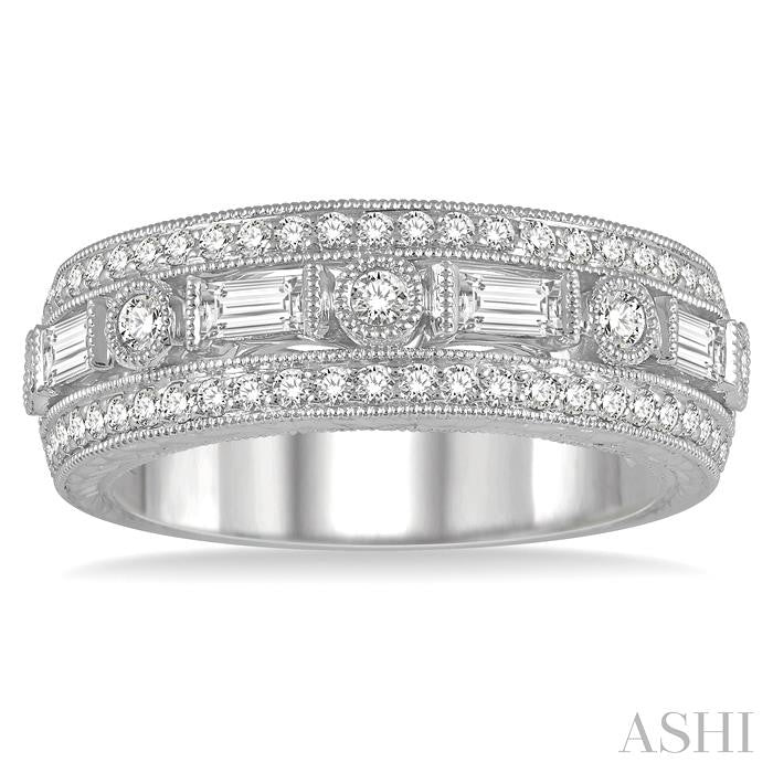 3/4 Ctw Diamond Fashion Band in 14K White Gold