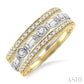 7/8 Ctw Diamond Stackable Band Set in 14K Yellow and White gold