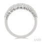 1 5/8 Ctw Baguette and Round Cut Diamond Fashion Band in 14K White Gold