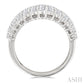 2 3/8 Ctw Baguette and Round Cut Diamond Fashion Band in 14K White Gold