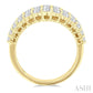 2 3/8 Ctw Baguette and Round Cut Diamond Fashion Band in 14K Yellow Gold