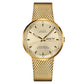 MIDO Commander Icone Chronometer Yellow Dial - Gold-Tone PVD Stainless Steel Watch - 42mm
