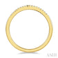 1/10 Ctw Chevron Round Cut Diamond Petite Band in 10K Yellow Gold