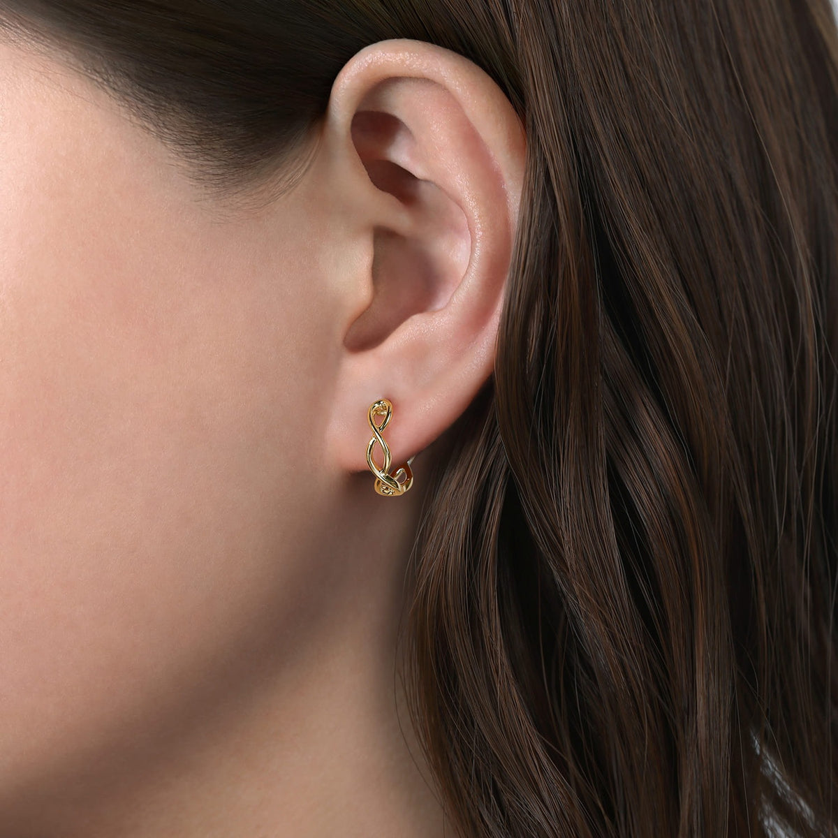Gabriel & Co. 14K Yellow Gold 15mm Twisted Huggies