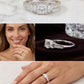 Hi1/2 CTW Princess Cut Three-Stone Diamond Engagement Ring | 14K White Gold