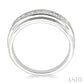 1/6 Ctw Round Diamond Men's Ring in 14K White Gold