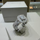 14K White Gold 2.00 CTW Radiant-Shaped Composite Diamond Halo Engagement Ring