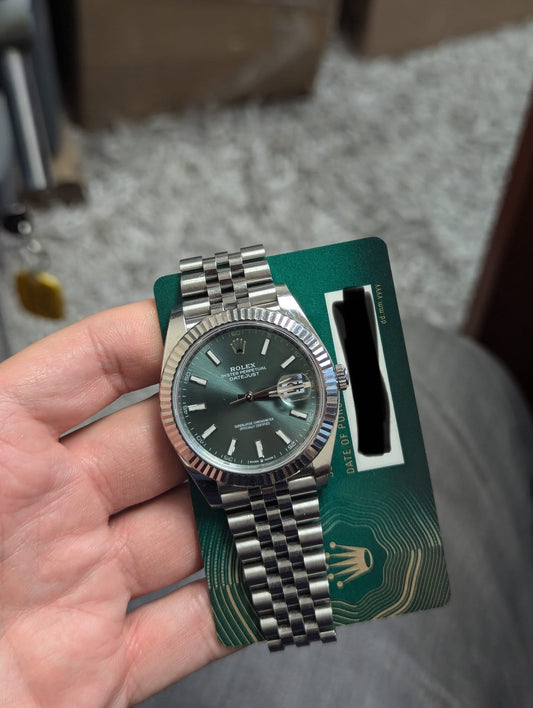 Rolex Datejust 41mm Stainless Steel 126334 GXJ Green
