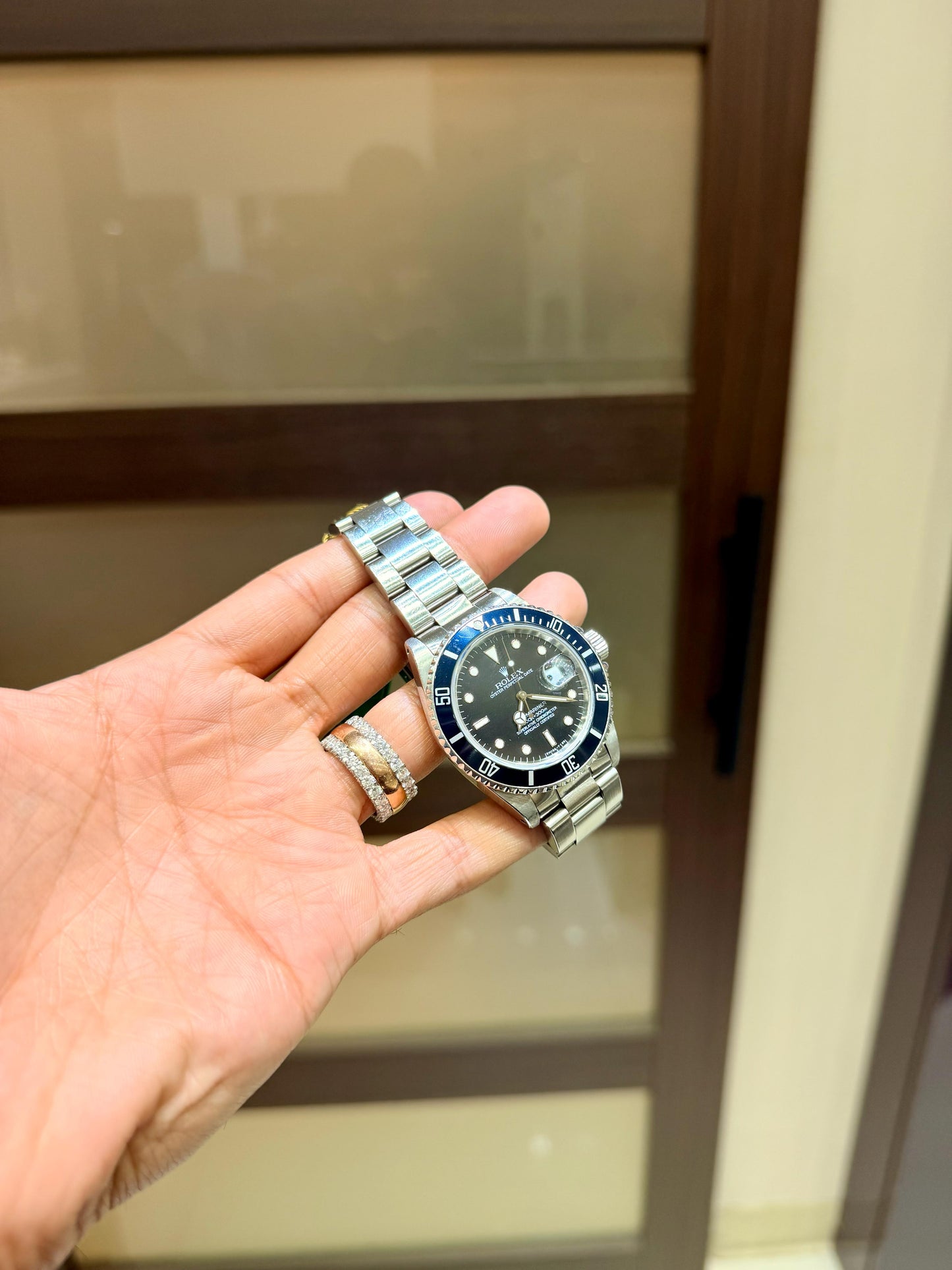 Rolex Vintage 16800 Submariner Stainless Steel Black Dail